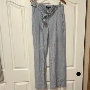 Banana Republic Light blue & white striped wide leg pants with tie waist - Sz 2